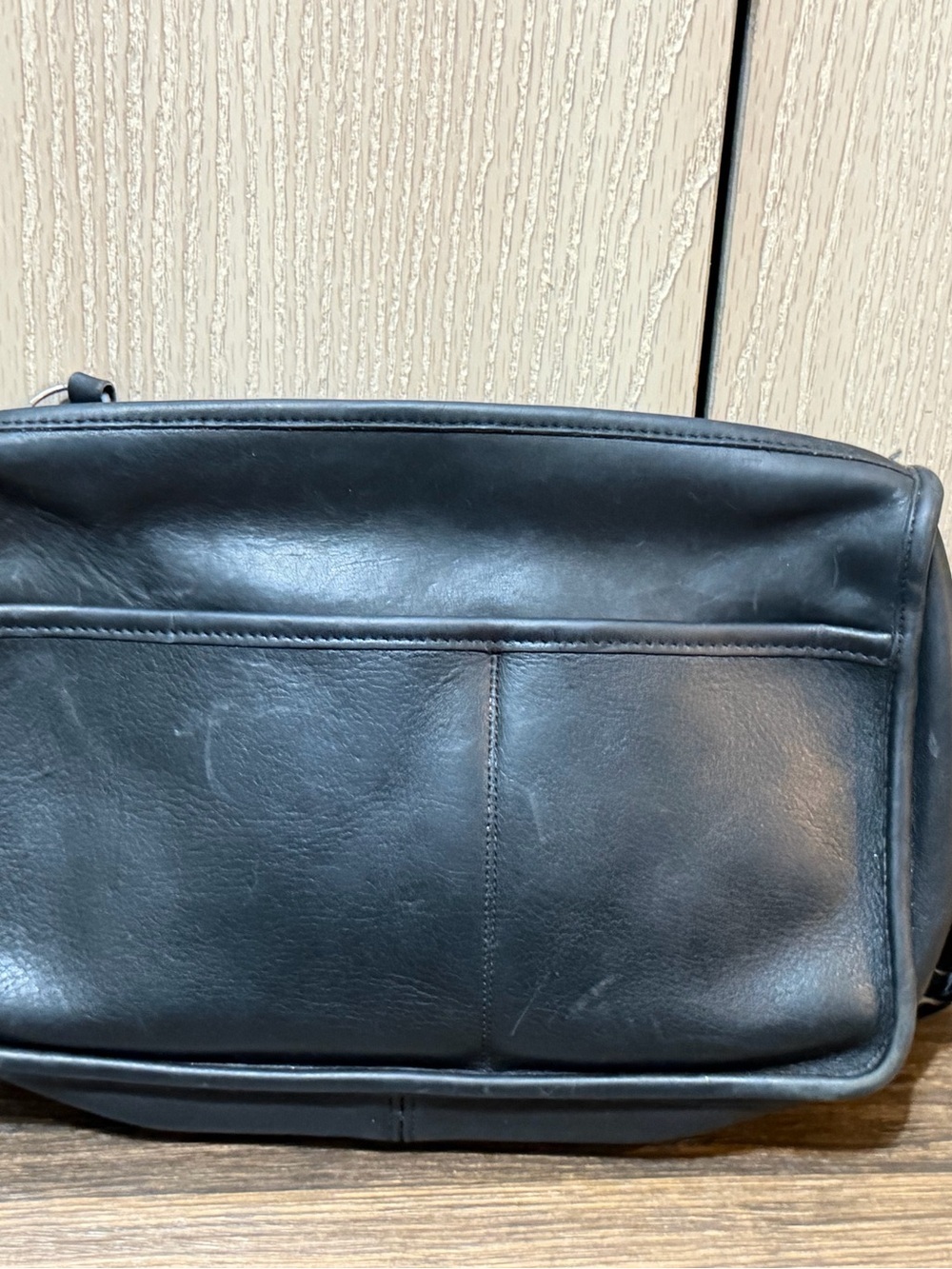Vintage Coach 80s Companion Black Genuine Leather Made in the USA  Purse #9039 - Picture 11 of 16